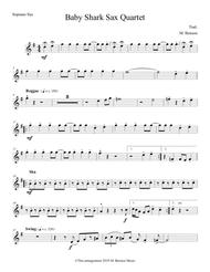 Detail Baby Shark Alto Saxophone Sheet Music Nomer 6