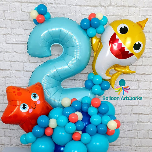 Detail Baby Shark Balloon Bouquet Nomer 32