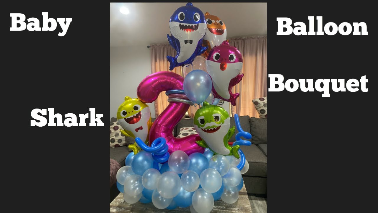 Detail Baby Shark Balloon Bouquet Nomer 45