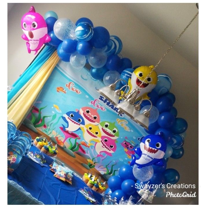 Detail Baby Shark Balloon Column Nomer 15