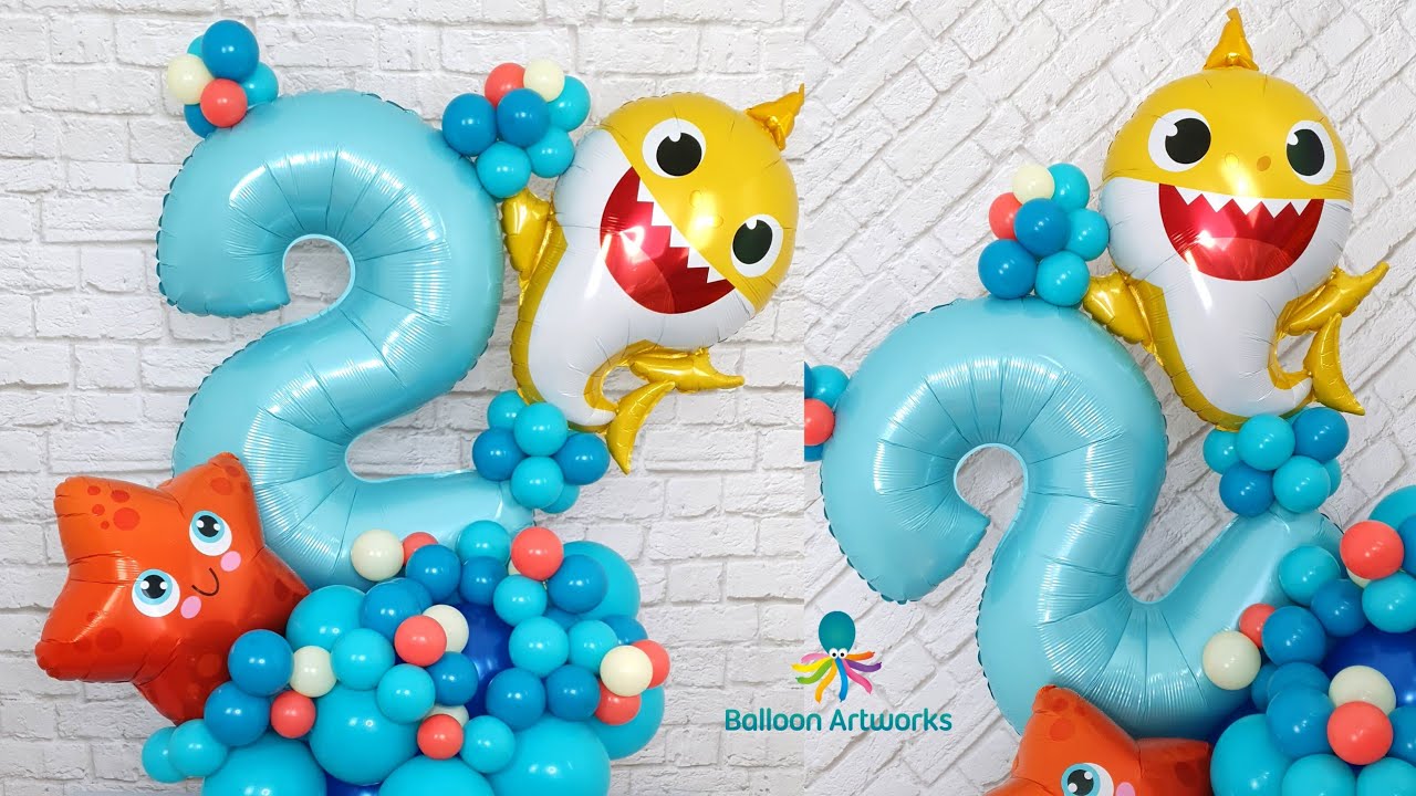 Detail Baby Shark Balloon Columns Nomer 5