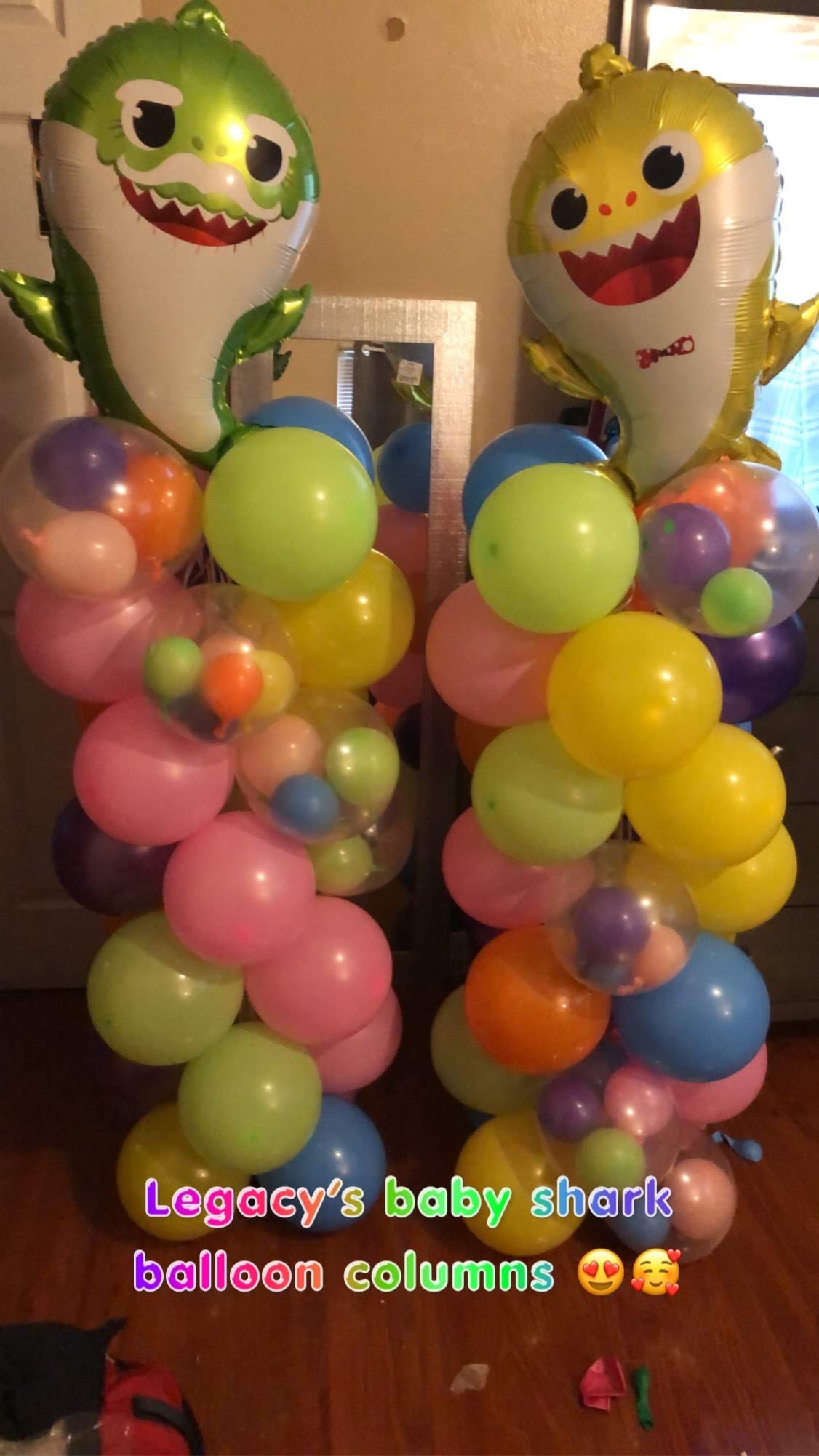 Detail Baby Shark Balloon Columns Nomer 44