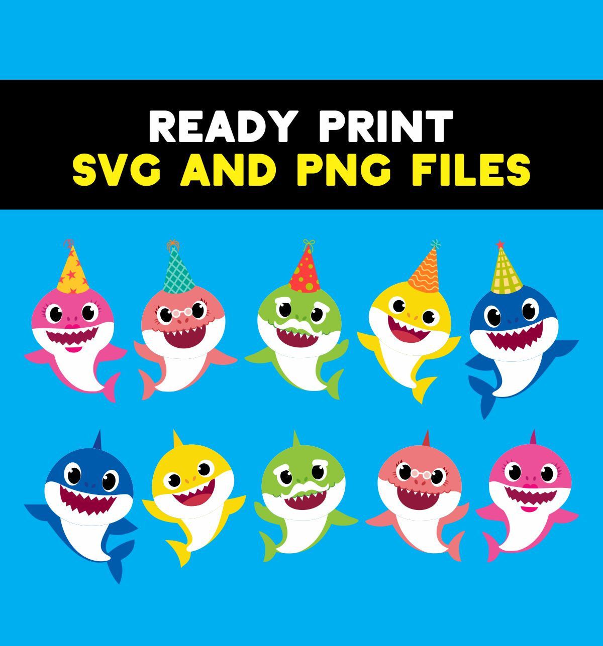 Detail Baby Shark Birthday Clipart Nomer 2