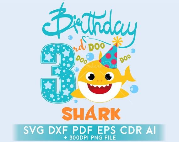 Detail Baby Shark Birthday Clipart Nomer 15