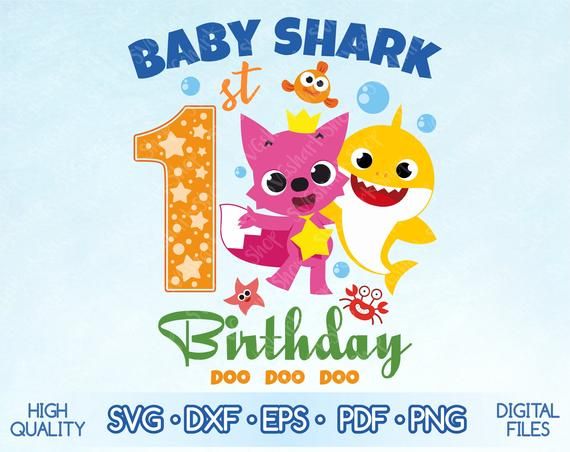 Detail Baby Shark Birthday Clipart Nomer 31