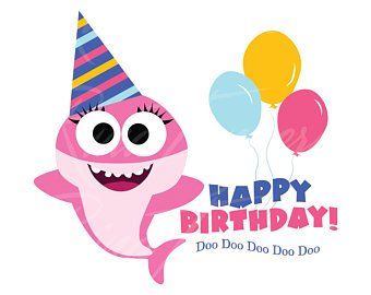 Detail Baby Shark Birthday Clipart Nomer 39