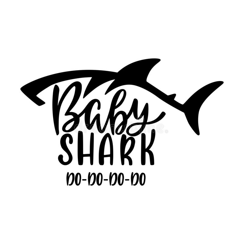 Detail Baby Shark Black And White Clipart Nomer 18