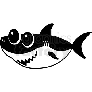 Detail Baby Shark Black And White Clipart Nomer 6