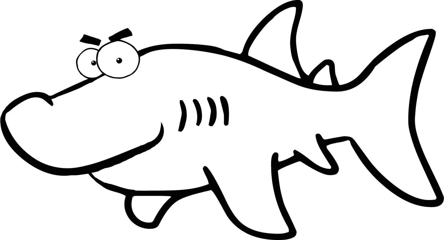 Detail Baby Shark Black And White Clipart Nomer 52