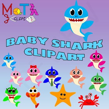 Download Baby Shark Family Clipart Nomer 27