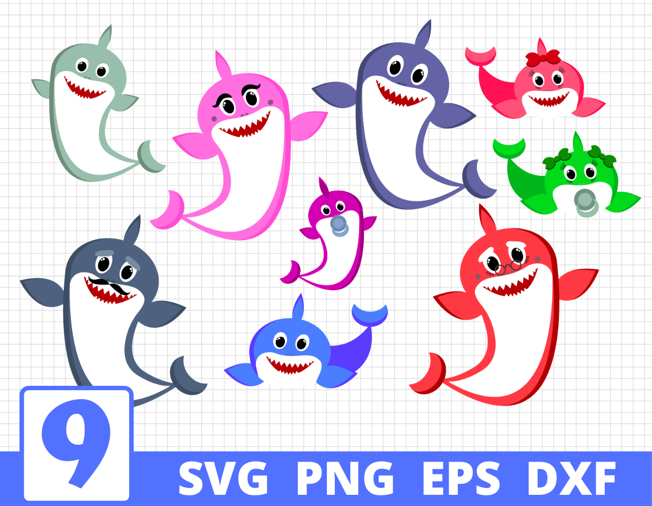 Detail Baby Shark Family Images Nomer 36