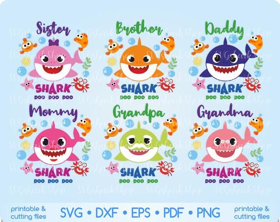 Detail Baby Shark Family Images Nomer 9