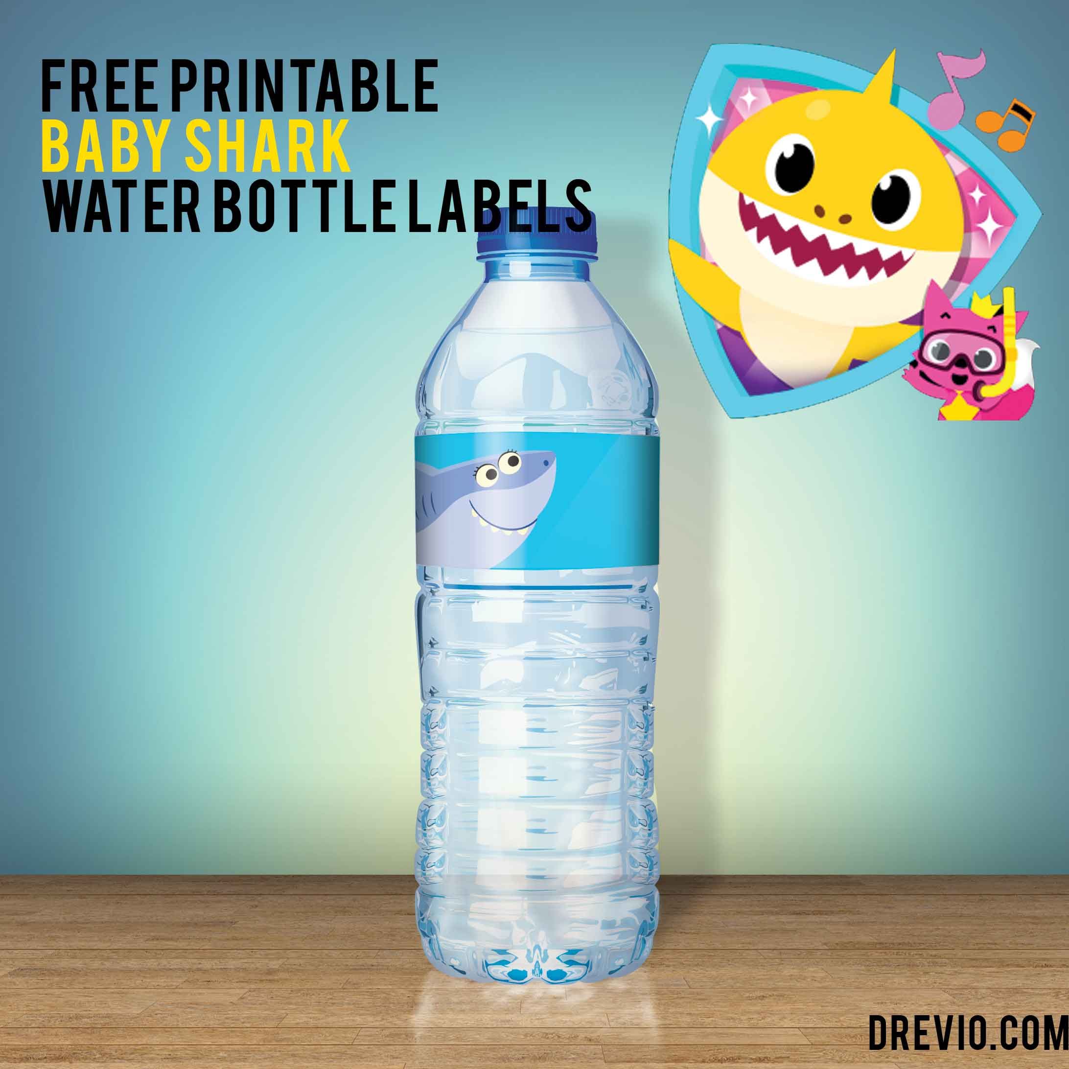 Detail Baby Shark Water Bottle Labels Free Nomer 12