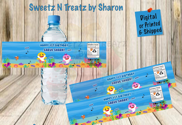 Detail Baby Shark Water Bottle Labels Free Nomer 50