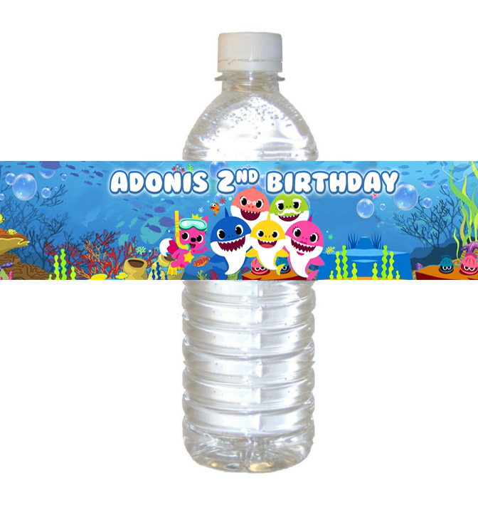 Detail Baby Shark Water Bottle Labels Free Nomer 10