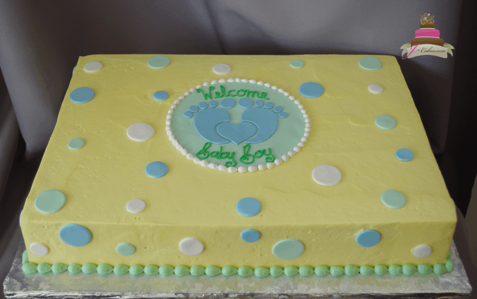 Detail Baby Shower Cake With Footprints Nomer 24