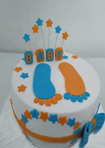 Detail Baby Shower Cake With Footprints Nomer 29