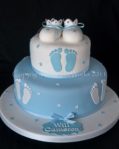 Detail Baby Shower Cake With Footprints Nomer 7