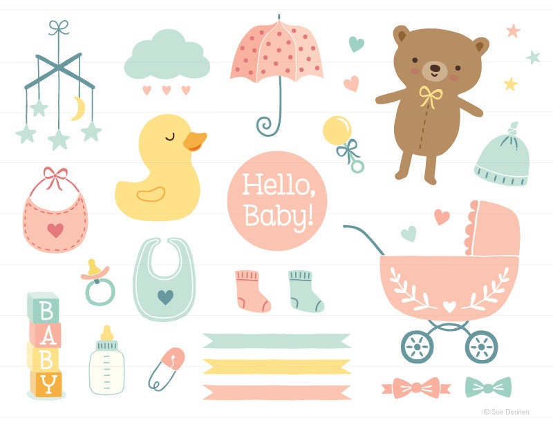 Detail Baby Shower Clip Art Nomer 10