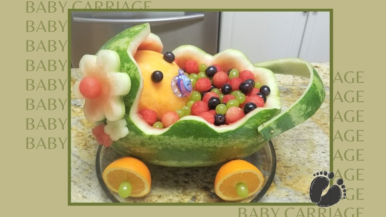 Detail Baby Shower Watermelon Carriage Nomer 2