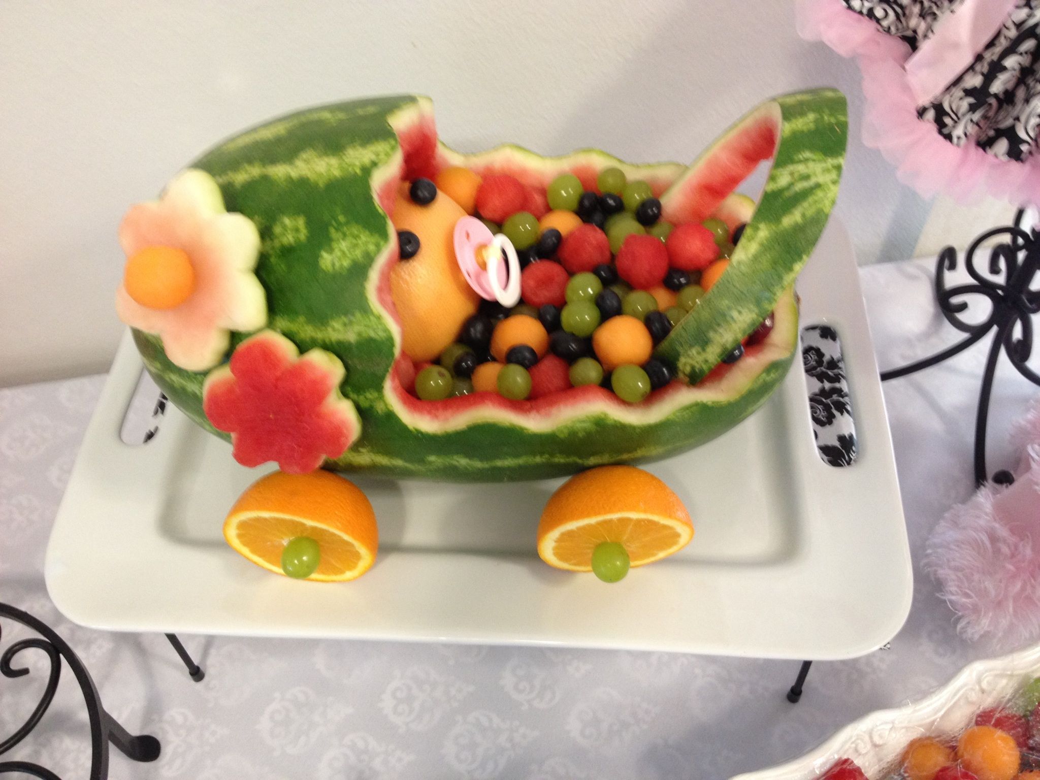 Detail Baby Shower Watermelon Carriage Nomer 27