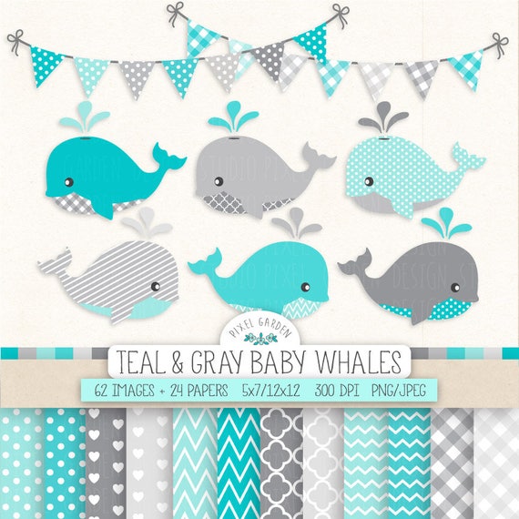 Detail Baby Shower Whale Clipart Nomer 27