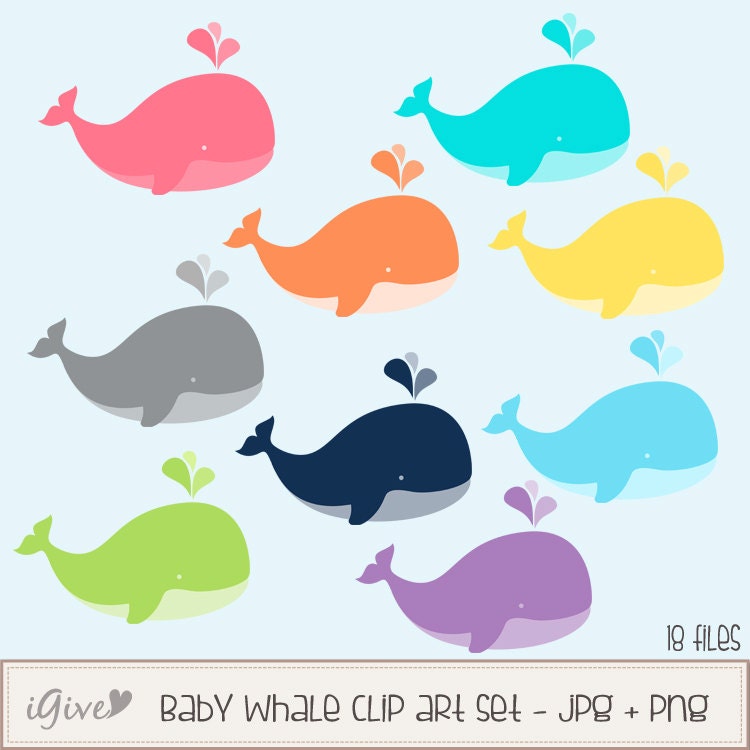 Detail Baby Shower Whale Clipart Nomer 29