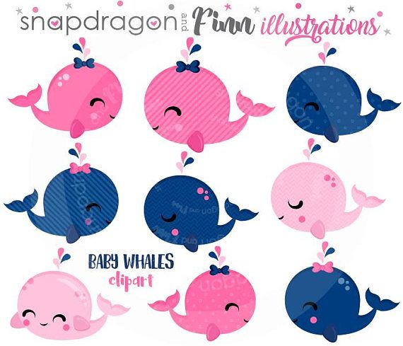 Detail Baby Shower Whale Clipart Nomer 40