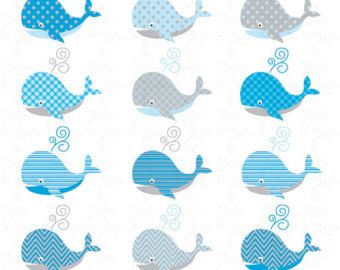 Detail Baby Shower Whale Clipart Nomer 6