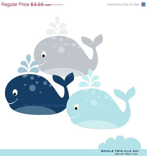 Detail Baby Shower Whale Clipart Nomer 8