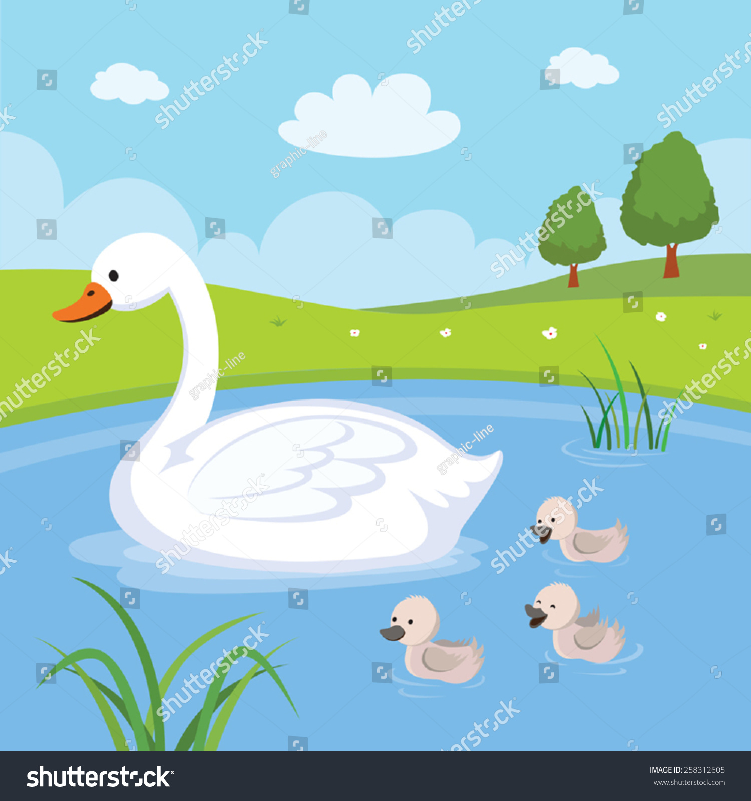 Detail Baby Swan Clipart Nomer 50