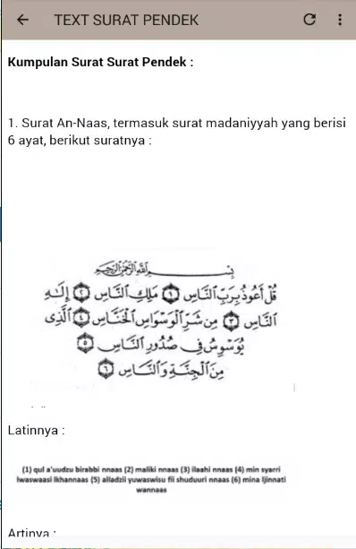 Detail Baca Alquran Surat Pendek Nomer 10