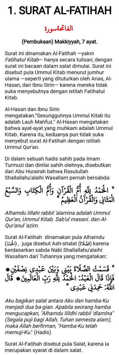 Detail Bacaan Imam Surat Al Fatihah Nomer 18