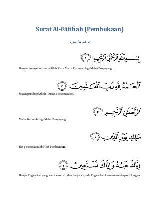 Detail Bacaan Imam Surat Al Fatihah Nomer 32