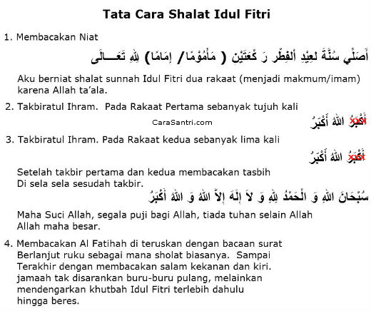 Detail Bacaan Sholat Ied Fitri Nomer 16