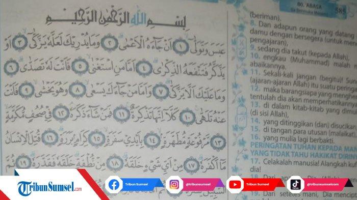 Detail Bacaan Surat Abasa Nomer 22