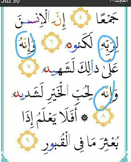 Detail Bacaan Surat Al Adiyat Nomer 54