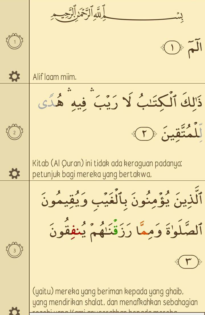 Detail Bacaan Surat Al Baqarah Nomer 13