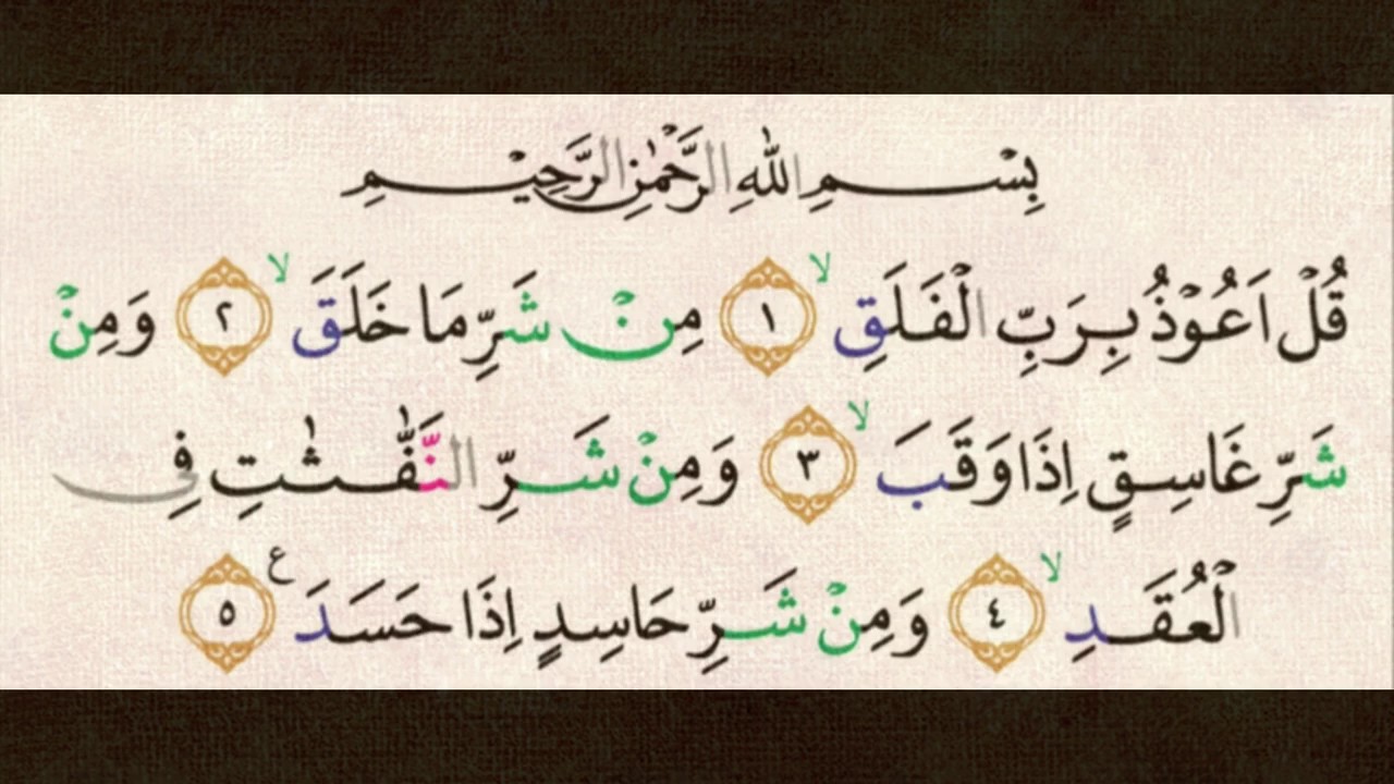 Detail Bacaan Surat Al Falaq Nomer 28