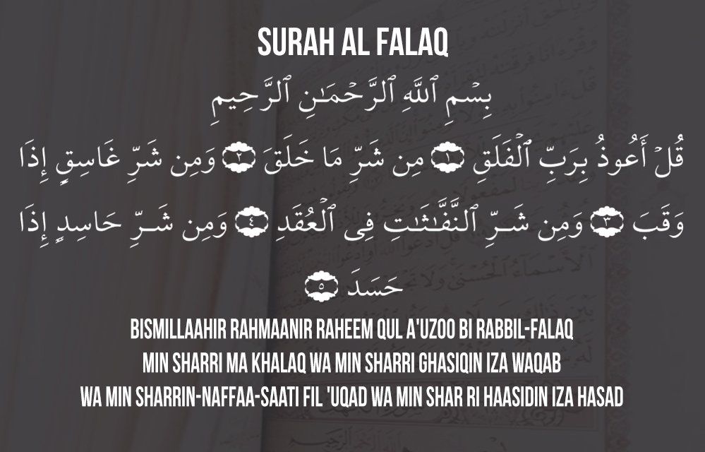 Detail Bacaan Surat Al Falaq Nomer 4