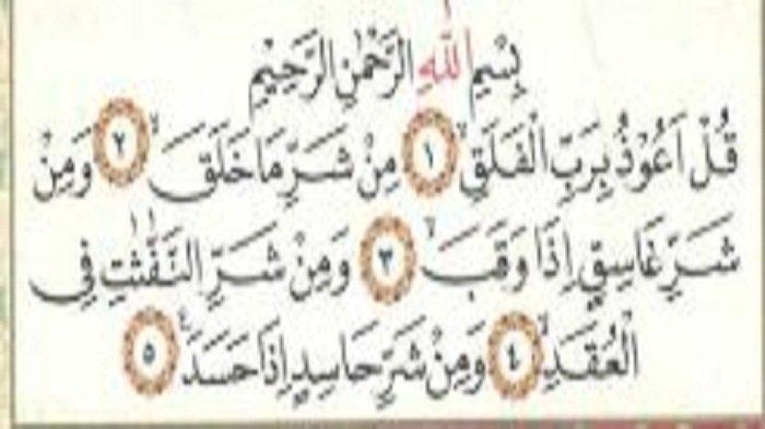 Detail Bacaan Surat Al Falaq Nomer 39