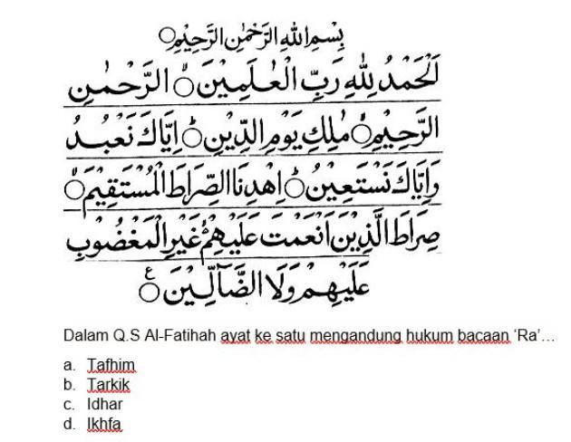 Detail Bacaan Surat Al Fatihah Nomer 30