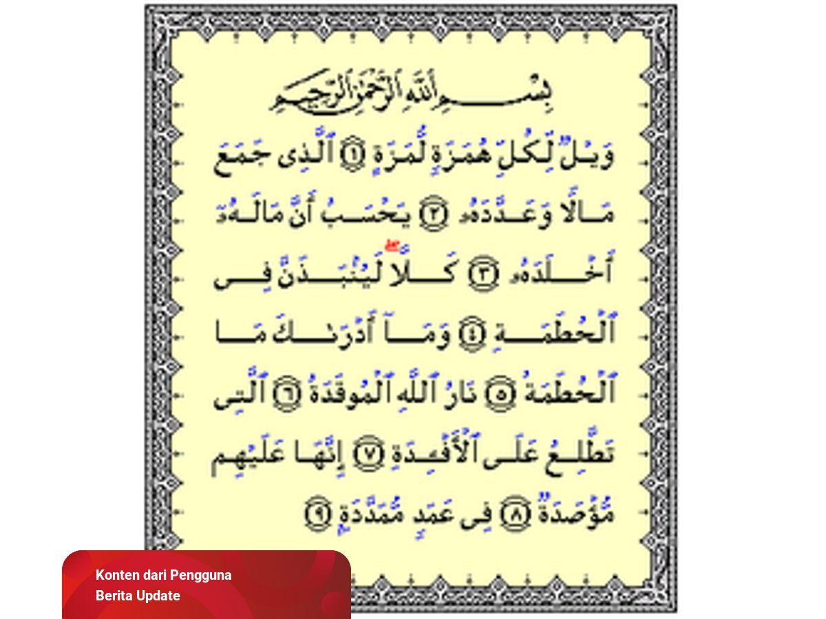 Detail Bacaan Surat Al Fill Nomer 38