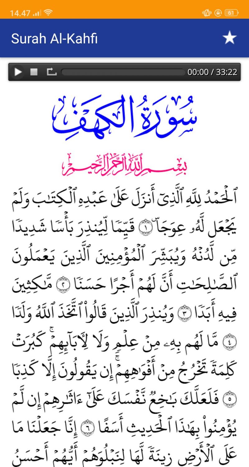 Detail Bacaan Surat Al Kahfi Nomer 18