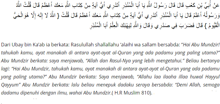 Detail Bacaan Surat Al Kursi Nomer 49