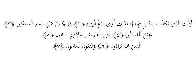 Detail Bacaan Surat Al Ma Un Nomer 35