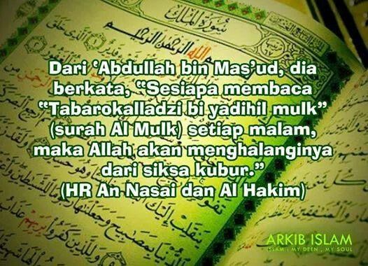 Detail Bacaan Surat Al Mulk Sebelum Tidur Nomer 31