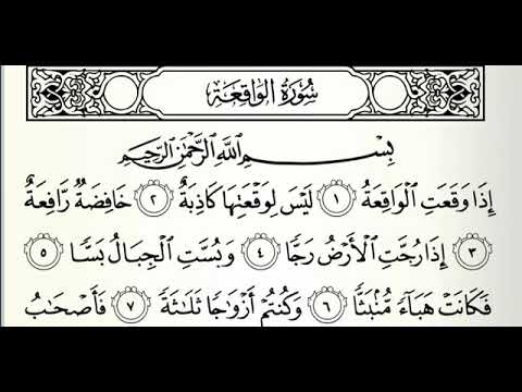 Detail Bacaan Surat Al Waqiah Pembuka Rezeki Nomer 14