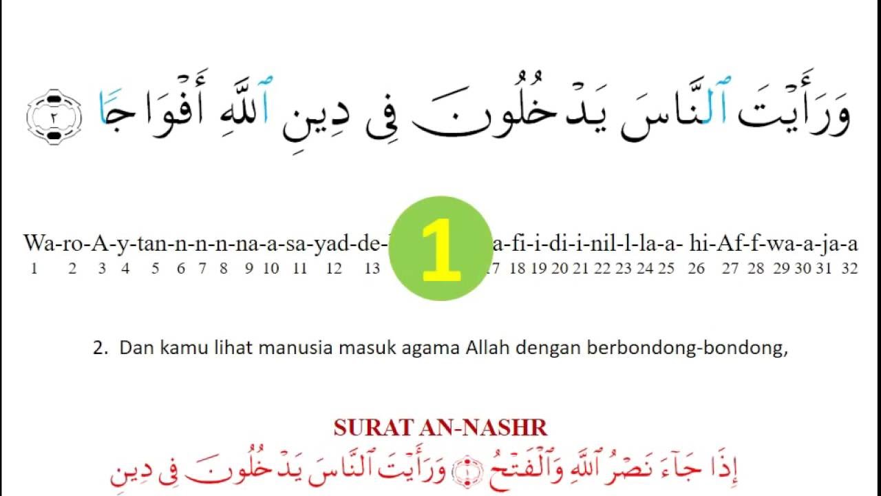 Detail Bacaan Surat An Nasr Nomer 48