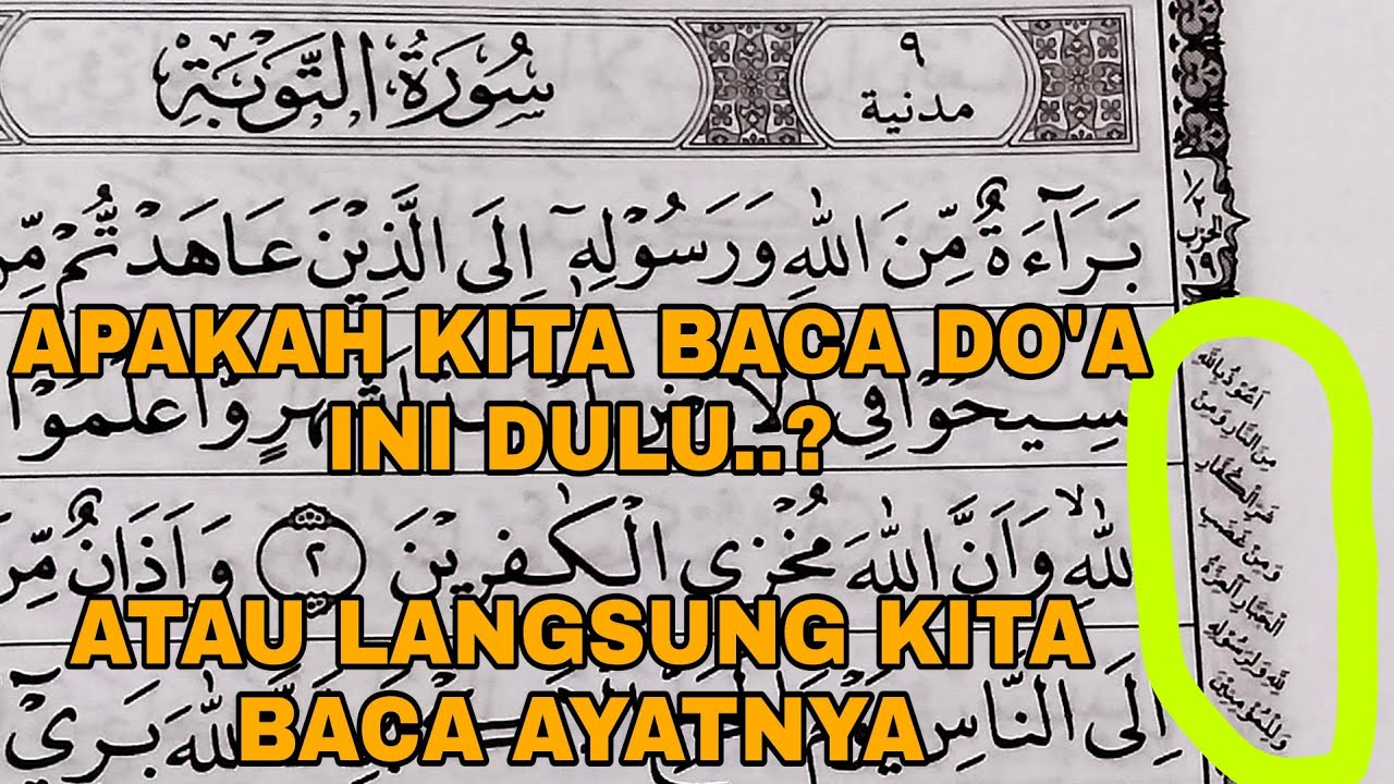 Detail Bacaan Surat At Taubah Nomer 39